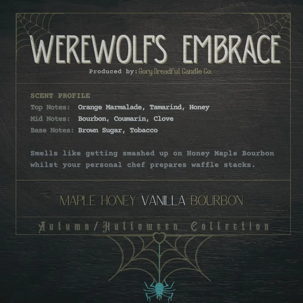 Werewolf's Embrace Sizzling Salt Crystal Potpourri:Maple Honey Van. Bourbon Mini